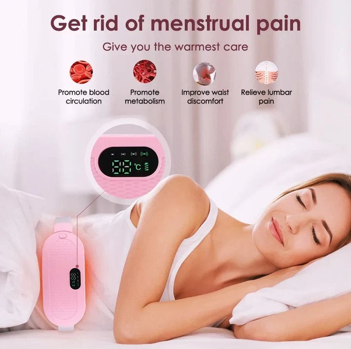 Period Cramp Relief Electric Heating Belt Massager | Luxury Desires