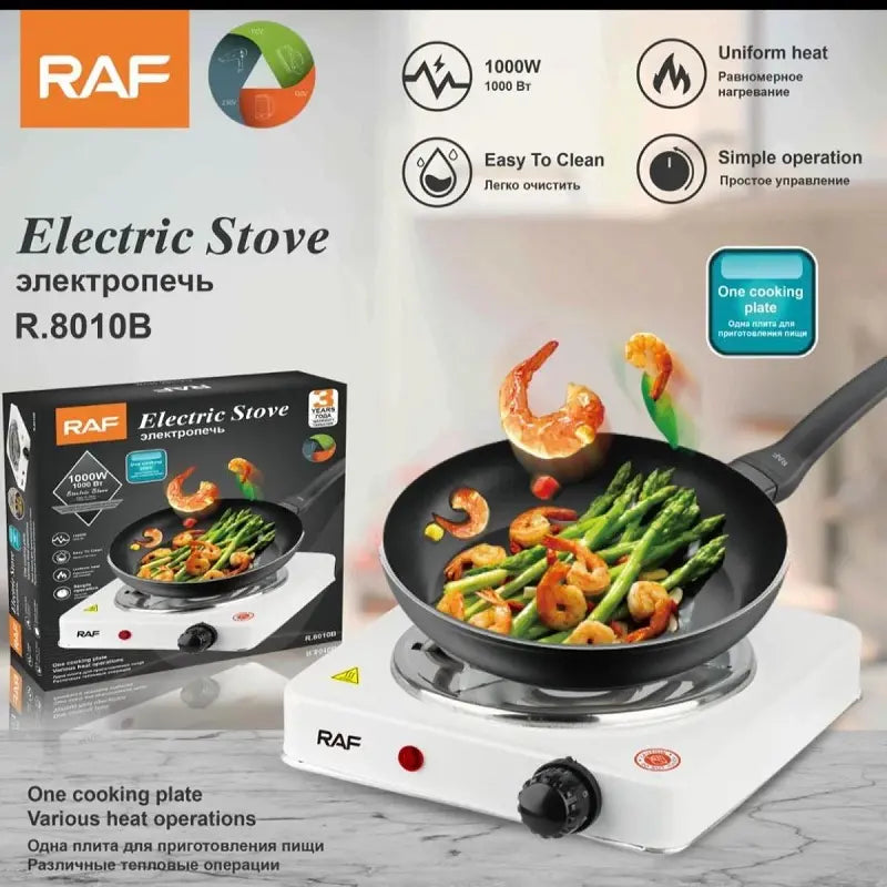 Electric Stove for cooking, Hot Plate heat up in just 2 mins, Easy to clean