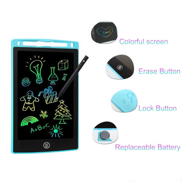 7.5-Inch LCD Writing Tablet for Kids & Reusable Digital Drawing Pad