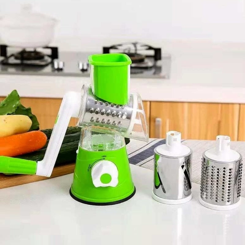Manual Vegetable Drum cutter Slicer Multifunctional Round Slicer