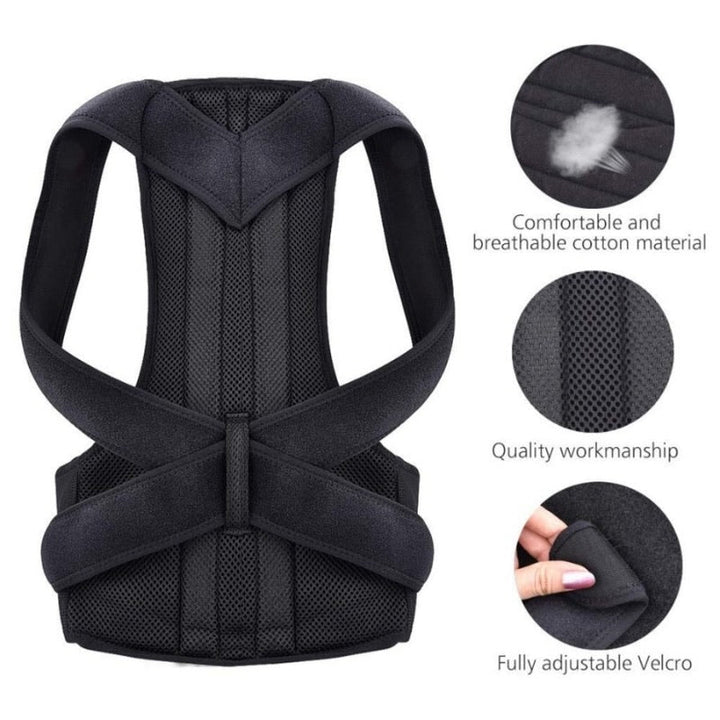 Adjustable Posture Back Belt, Posture Corrector Belt For Men And Women, Back Support And Shoulder Bel