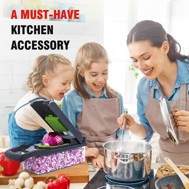 16-in-1 Vegetable Cutter – Multifunctional Chopper & Mandoline Slicer