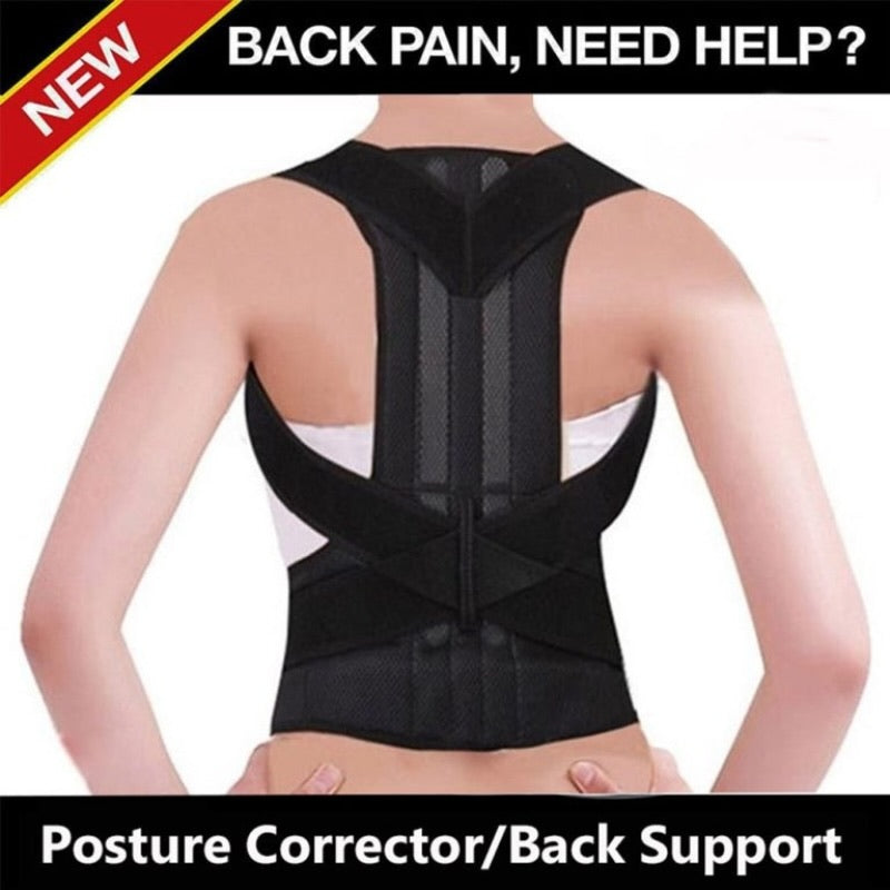 Adjustable Posture Back Belt, Posture Corrector Belt For Men And Women, Back Support And Shoulder Bel