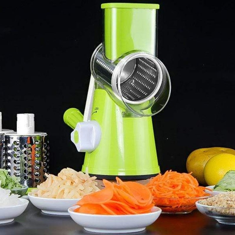 Manual Vegetable Drum cutter Slicer Multifunctional Round Slicer